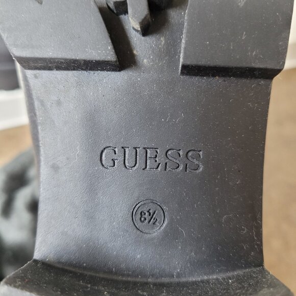 Guess Black Platform Knee-High Boots - Picture 4 of 6